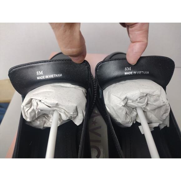 Women's Lisa Vicky Nordstrom Zany-V Loafers Black Sheep Nappa - Picture 9 of 12